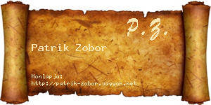 Patrik Zobor névjegykártya